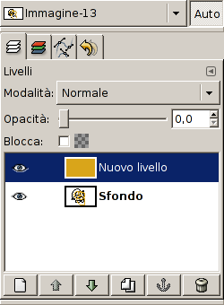 Sbloccare la trasparenza del livello