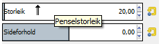 Den nye glidebrytaren for verktøyinnstillingane